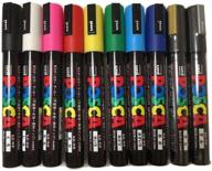 🎨 vibrant posca colouring: pc-5m - 10 best selling markers pack logo