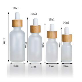 img 2 attached to Frosted Dropper Essential Bottles Cosmetic