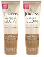 🌞 jergens natural glow medium/tan daily moisturizer 7.5 oz - pack of 2 logo