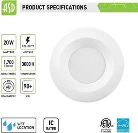 img 3 attached to 💡 Non-Dimmable Industrial Electrical ASD Recessed Commercial Downlight