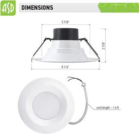 img 2 attached to 💡 Non-Dimmable Industrial Electrical ASD Recessed Commercial Downlight