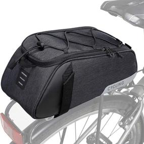 img 4 attached to 🚲 WOTOW Bike Rack Trunk Bag: Water Resistant 7L Cycling Cargo Pannier for Outdoor Traveling, Camping, & Commuting