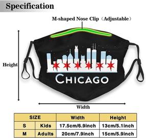 img 3 attached to Chicago Skyline Pollution Washable Adjustable