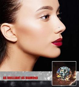 img 3 attached to Sllaiss Swarovski Zirconia Piercings Hypoallergenic