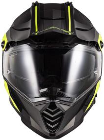 img 2 attached to 🔥 LS2 Helmets Blaze Elevation Adventure Helmet: Black/HiViz, X-Small – Unparalleled Safety and Style