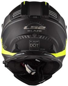 img 1 attached to 🔥 LS2 Helmets Blaze Elevation Adventure Helmet: Black/HiViz, X-Small – Unparalleled Safety and Style