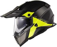 🔥 ls2 helmets blaze elevation adventure helmet: black/hiviz, x-small – unparalleled safety and style logo