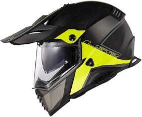 img 4 attached to 🔥 LS2 Helmets Blaze Elevation Adventure Helmet: Black/HiViz, X-Small – Unparalleled Safety and Style