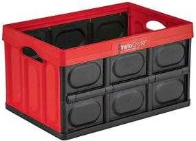 img 1 attached to 12-Gallon Red and Black Collapsible Storage Container by GreenMade - InstaCrate