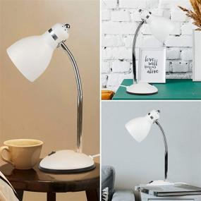 img 1 attached to Larsen Thompson Sand White Desk Lamp - Flexible Gooseneck Metal Table Lamp with 4W LED Bulb - Adjustable Eye-Care Reading Lamp for Bedside Reading, Studying, Computers, and Hobbies