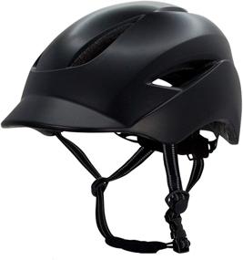 img 4 attached to 🚴 Urban Bike Helmet for Adults: Men & Women | Built-in USB Rechargeable LED Light | Reflective Straps | Size 52-58 cm (M) & 58-61 cm (L) | City Cycling Helmet