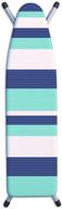 🧺 идеальный компаньон для уборки: защитный чехол для гладильной доски westex stripe tonal deluxe triple layer, 15 "x 54", ib0309 логотип