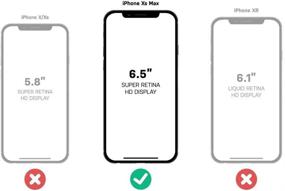 img 3 attached to 📱 Чехол OtterBox DEFENDER SERIES SCREENLESS EDITION лучшего качества для iPhone Xs Max - изящный черный дизайн