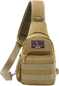 img 4 attached to 🔥 BraveHawkOutdoors Tactical Waterproof Compact Crossbody: Ultimate Versatility and Weather Protection