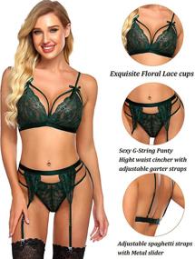 img 3 attached to Avidlove Lingerie Garter Babydoll Bodysuit