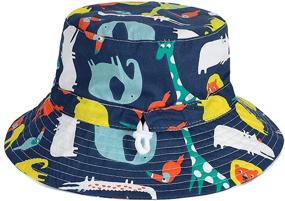 img 2 attached to 🧢 ESTAMICO Bucket Hats for Girls and Boys - Stylish and Protective Toddler Accessories