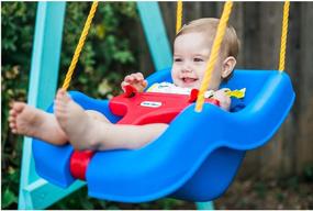 img 1 attached to 👶 Little Tikes Snug Secure Swing: Perfect Outdoor Play for Active Kids!