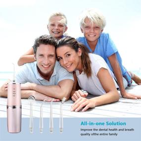 img 3 attached to 💦 Water Flosser: Rechargeable 3 Modes, Waterproof, Cordless Dental Irrigator for Home and Travel (Pink)