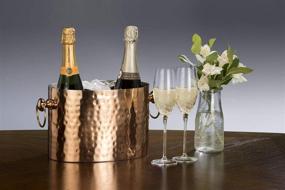 img 1 attached to 🍾 Chic Chill Handcrafted Artisan 2 Bottle Copper Champagne and Wine Chiller - Elegant Cooling for Fine Wines