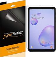 📱 набор из 3 защитных пленок supershieldz для samsung galaxy tab a 8.4 дюйма (2020), 0,12 мм ультра-прозрачная пленка из пэт, защита высокой четкости. логотип