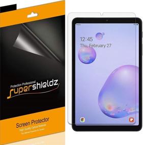 img 2 attached to 📱 Набор из 3 защитных пленок Supershieldz для Samsung Galaxy Tab A 8.4 дюйма (2020), 0,12 мм ультра-прозрачная пленка из ПЭТ, защита высокой четкости.