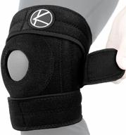 xl copper knee braces: open patella stabilizer wrap for knee pain & support - arthritis, acl, mcl, lcl, meniscus tear, injury relief, workout - women, men логотип