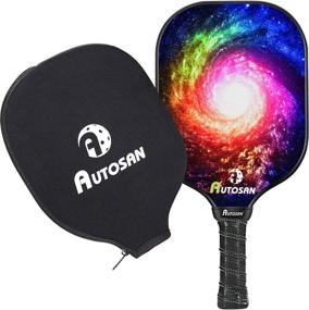 img 4 attached to 🏓 ULTIMATE AUTOSAN Pickleball Paddle: Durable Graphite and Fiberglass Composite Surface for Superior Performance, Aramid Honeycomb Core, EdgeSentry Protection Bundle, Lightweight Design 7.2-7.5OZ, Indoor/Outdoor Usage, Suitable for Kids, Men, and Women