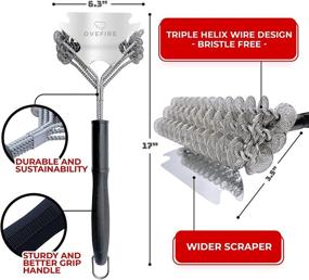 img 3 attached to Premium Grill Brush and Scraper - Bristle-Free BBQ Cleaning Tool for Safe and Easy Grate Maintenance - Heavy Duty Stainless Steel Cleaner - Ideal Grill Accessories and Gifts