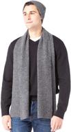 🧣 fishers finery men's cashmere ribbed scarf: essentials for style and warmth logo