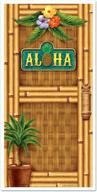 beistle aloha door cover: tropical decor for a warm welcome (30"x 5') логотип