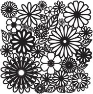 🌸шаблон crafters workshop tcw-157, 12x12, цветочное безумие логотип
