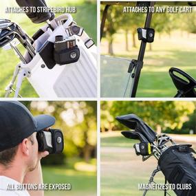 img 3 attached to Enhance Your Golf Game with Stripebird 2.0 Slim Golf Magnetic Rangefinder Wrap Mount: Convenient Access and Comfortable Form Fitting Strap!