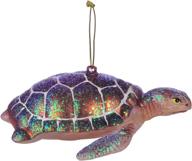 🐢 exquisite purple miicol swimming sea turtle glass blown ornament for magical christmas tree decor logo