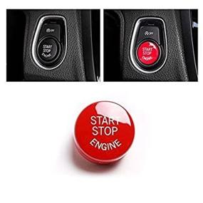 img 2 attached to 🚗 Enhance Your BMW F30 F10 F34 F15 F25 F48 X1 X3 X4 X5 X6 with a Premium Car Engine Start Stop Switch Button Cover