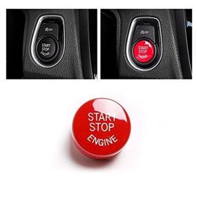 img 4 attached to 🚗 Enhance Your BMW F30 F10 F34 F15 F25 F48 X1 X3 X4 X5 X6 with a Premium Car Engine Start Stop Switch Button Cover
