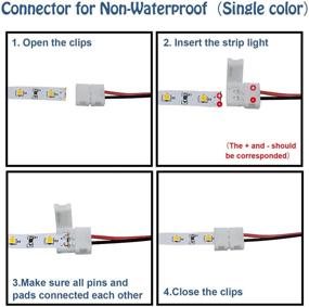 img 1 attached to ⚡️ Улучшите свою установку светодиодной ленты с набором светодиодных коннекторов - 2-контактные сварочные коннекторы, коннектор L/T-образной формы, провода-переходники для соединения лент, женский и DC-коннекторы для светодиодных лент 3528/2835, шириной 8 мм.
