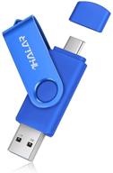 thkailar 32gb 64gb 128gb 256gb 512gb usb c flash drive, 2 in 1 usb thumb drive with usb and type-c port, compatible with galaxy, mac, pro, laptops, pc – high-speed data transfer (blue) logo