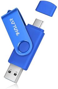 img 4 attached to THKAILAR 32GB 64GB 128GB 256GB 512GB USB C Flash Drive, 2 in 1 USB Thumb Drive with USB and Type-C Port, Compatible with Galaxy, Mac, Pro, Laptops, PC – High-Speed Data Transfer (Blue)