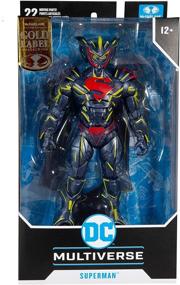 img 1 attached to 🦸 DC Multiverse Superman Energized Unchained Armor Action Figure (Gold Label) - Collectible 18 cm