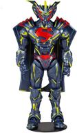 🦸 dc multiverse superman energized unchained armor action figure (gold label) - collectible 18 cm logo