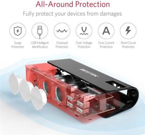 img 1 attached to 🔌 Конечное решение для питания: Адаптер-зажигалка BESTEK 3 розетки 200W 12V/24V постоянного тока с 6A разветвителем USB на 4 порта для автомобилей.