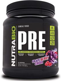 img 4 attached to NutraBio PRE Workout Powder - Energize Your workout with Long-lasting Stamina, Enhanced Concentration, and Enhanced Endurance - Expertly Formulated with Beta Alanine, Creatine, Caffeine, Electrolytes - 20 Servings - Grape Berry Crush