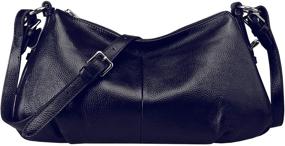 img 2 attached to 👜 Вечные винтажные кожаные сумки: женская коллекция сумок через плечо и кошельков