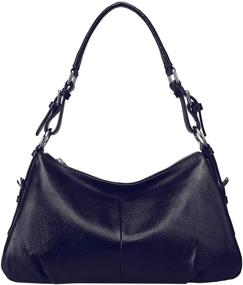 img 4 attached to 👜 Вечные винтажные кожаные сумки: женская коллекция сумок через плечо и кошельков
