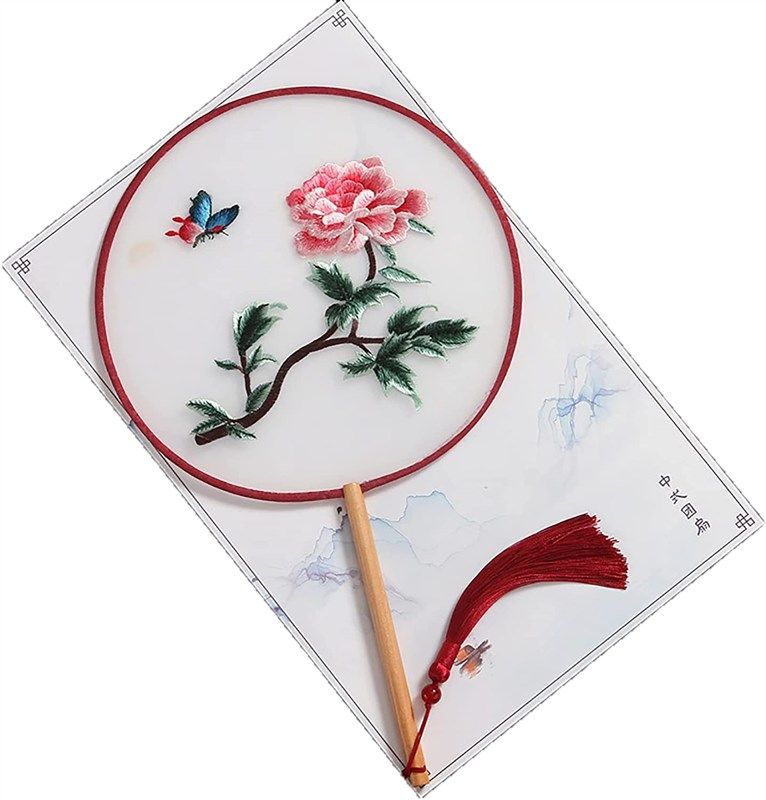 yelai 반투명 자수 전통 양면 로고