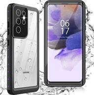 📱 oterkin samsung galaxy s21 ultra waterproof case with built-in screen protector - purple, 360 full body underwater protection for s21 ultra 5g 6.8inch logo