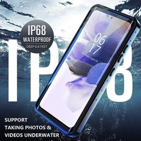 img 2 attached to 📱 Oterkin Samsung Galaxy S21 Ultra Waterproof Case with Built-in Screen Protector - Purple, 360 Full Body Underwater Protection for S21 Ultra 5G 6.8inch