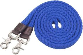 img 1 attached to Tough 1 Cotton Roping Rein Royal