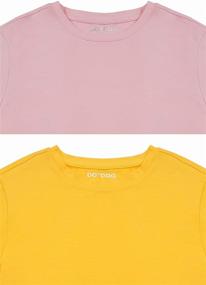 img 2 attached to 👕 DOTDOG Unisex Kids Soft Cotton Stretch Jersey Short-Sleeve T-Shirts 2-Pack Crewneck Tees for Boys or Girls