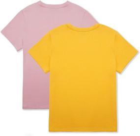 img 3 attached to 👕 DOTDOG Unisex Kids Soft Cotton Stretch Jersey Short-Sleeve T-Shirts 2-Pack Crewneck Tees for Boys or Girls